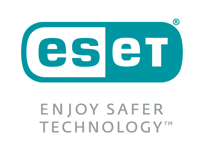 ESET logo - Stacked - Flat Colour - Mid Grey tag - RGB